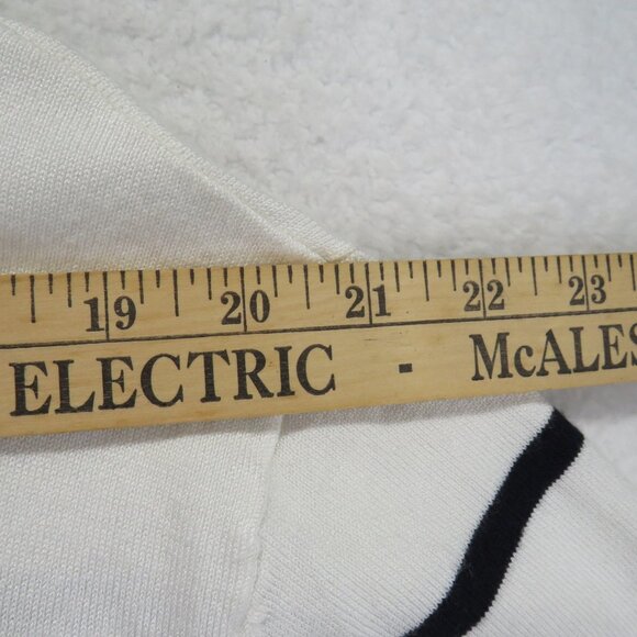 Lane Bryant Sweater Womens 2XL 22/24 Striped Floral Lace Hem Pullover Plus Size - Picture 8 of 10